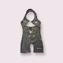 summer romper Warriors with straps, Grey color